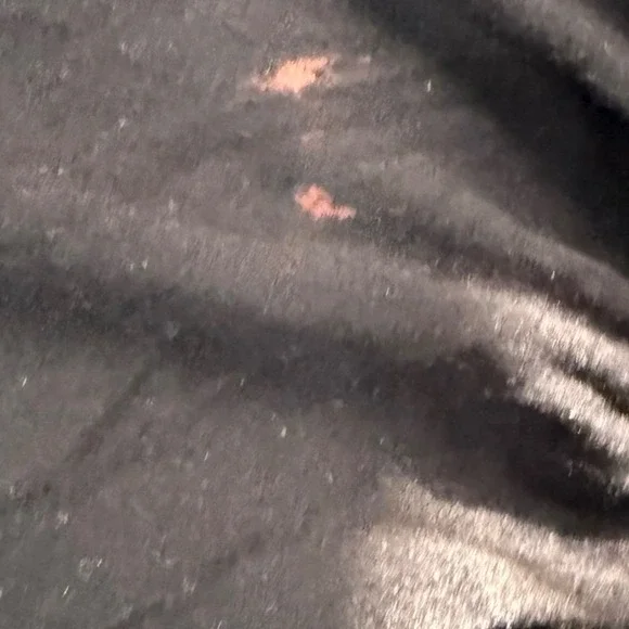 RDI Women 1X Black Puff Sleeve Keyhole Neck Tunic Top Casual Tie Dye‎ Thrashed - Picture 6 of 8